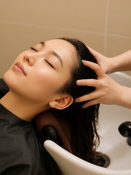 コンセプト(Concept)の写真/【頭皮から始まる本物の美髪ケア☆】《Concept》一押しのリラクゼーションヘッドスパで癒しのサロンタイム*