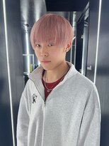 アオアクア 新越谷店(AO-AQUA)&nbsp;ペールピンク,マッシュ,前下がり,ダブルカラー,トレンドヘア