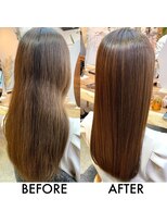 モーブ(MAUVE) 髪質改善【美髪矯正】ビフォー・アフター