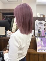 ジャストビューティー リアリー(just beauty Really) ピンクラベンダー×ミディアムボブ