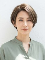 と和×美髪クリニック 巣鴨店 大人可愛い抜け感ショートレイヤー!40代のツヤ髪くびれボブ