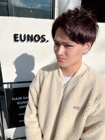 ユーノス(EUNOS.)&nbsp;ツヤ感重視！チェリーブラウン×束感マッシュ