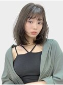 ボブレイヤー フェイスレイヤー 韓国ボブ グレージュカラー◎