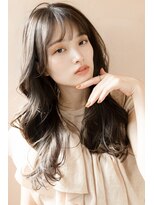 キネン バイ ツリー 宇都宮(kinen by tree)&nbsp;オリーブグレージュ韓国風巻き髪フェイスレイヤーラフウェーブ