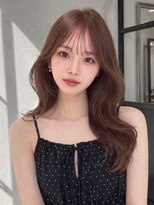 ユーフォリア 青山(Euphoria)&nbsp;ハイトーンカラー内巻き前髪ありくびれヘアゆるめパーマ内巻き☆