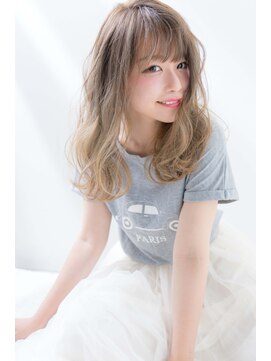 シエル ヘアーデザイン(Ciel Hairdesign) 【Ciel】 W3Dカラーで作るバレイヤージュ小顔セミディ