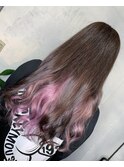 【奈良/inni hair】インナーピンク
