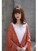 ツヤ感×透明感♪無造作セミディ