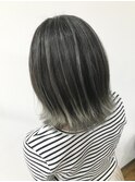 バレイヤージュ×アッシュグレー