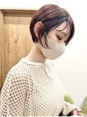 髪質改善カラー×ショート