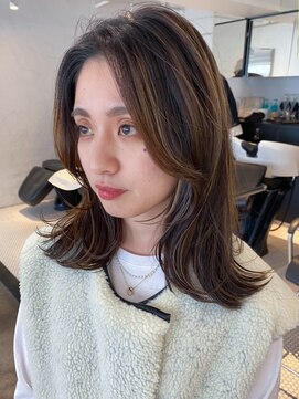 アイティーバイアルバム 八王子店(IT by ALBUM) レイヤーカット_グレージュカラーボブウルフ_ba401611