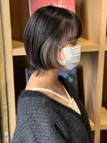 リブロ(liblo)&nbsp;ウルフショート × インナーカラー(グレージュ)【liblo】