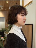 パーマボブ・ニュアンスウェーブパーマ・ショートボブ・銀座