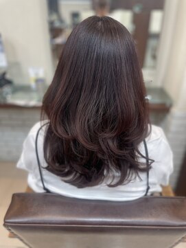 ヘア ルミナス バイ フォルテ(HAIR LUMINAS by FORTE) くびれヘア/ピンクカラー/艶髪/無造作スタイル