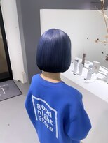 レフ(LEF)&nbsp;ペールブルーヘムブラック/ダブルカラー/ケアブリーチ