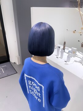 レフ(LEF) ペールブルーヘムブラック/ダブルカラー/ケアブリーチ