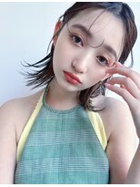ホスタ 大阪梅田店(fosta) グレージュベージュショートボブショートレイヤーブリーチ学割