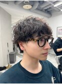無造作パーマニュアンスパーマ刈り上げ東区松崎