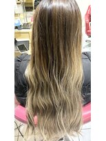 ヘアサロン ビビット 久宝寺店(VIVIT) 白髪ぼかしグラデーションカラー　アッシュベージュ