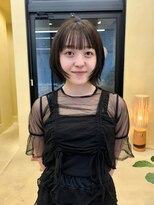 スニュウ(snuw)&nbsp;似合わせカットボブ小顔カットグレージュフェイスレイヤー