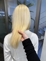 抜きっぱなしブロンドヘアカラー