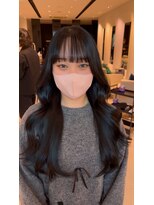 ステア ケース(stair case)&nbsp;髪質改善コリアンブラックカラーコテ巻き韓国