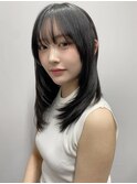 ★小顔 美髪 レイヤーカット イメチェン ワイドバング"