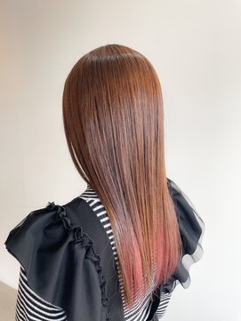 フープヘアー(HOOP.HAIR) インナーカラー/ストレートヘア