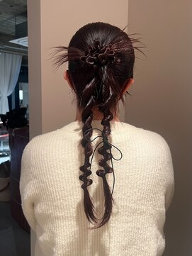 トッド(tod) お呼ばれヘアセット　ヘアアレンジ　結婚式ヘア　暖色カラー