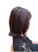 20代30代夏カラー◎イヤリングカラー×外ハネボブ透明感