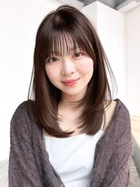 アイティーバイアルバム 松戸店(IT by ALBUM)&nbsp;ロング暗めカラー韓国ヘア顔周りレイヤー_F21124