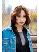 ピカイチテンジン エムスラッシュ(pikAicHi Tenjin×M.SLASH) 抜け感たっぷり【くせ毛風】ニュアンスボブパーマ