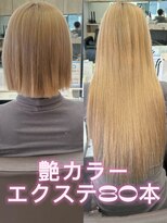 エリーツ(elyts) 艶カラー×シールエクステ80本/シールエクステ/ナノシール/前髪