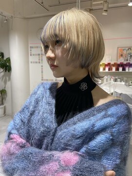 ステラ ヘア デザイン サロン(STELLA hair design salon) ウルフ×ブロンドデザインカラー 【浅野】