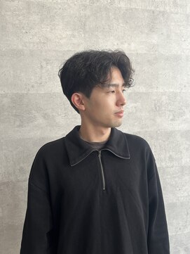 ソイクフ 高田馬場店(SOY-KUFU) シャドウパーマツイストパーマツーブロックセンター分け