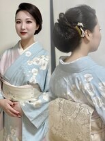 ヘアーアンドメイク トミー(Hair&Make Tommy)&nbsp;訪問着×上品シニヨン｜和装ヘア・ヘアセット