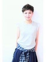 フェリチタ ひばりヶ丘(FELICITA)&nbsp;柔らかくせ毛風刈上げショート☆オン眉