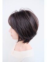 ピントヘアーワークスソウコ(PINT HAIR WORKS SOKO) ナチュラルグレージュ ショートボブ