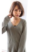 ３０代４０代５０代大人可愛いひし形ボブ　お手入れ簡単