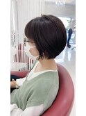 30代40代大人かわいい/ミニボブ/丸み/ボブ/平行ボブ/耳掛け