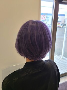 ビューティーボックスハーモニー(BeautyBox Harmony) ショートカット×ロイヤルパープル