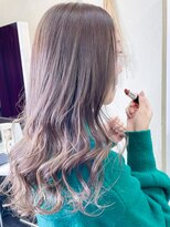 ミシェリー(misherry)&nbsp;美髪ホワイトグレージュ大人かわいいハイライトワンホン韓国風