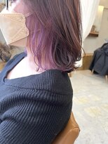 マロウ(mallow)&nbsp;《花屋併設》イヤリングカラー/ディープパープル/透け感