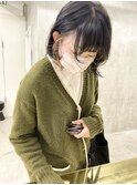 ハイトーンインナーカラーブロンドベージュフェイスフレーミング