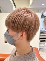 リタ(Lita) ツーブロックマッシュコンマヘアミルクティーベージュ