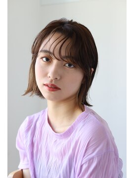 ヘアーアンドメイク エクリ 不動前店(Hair&Make equri) 【不動前美容室】外ハネボブ・ナチュラルベージュ