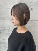 【天神】丸みショート/グレージュ/大人ボブ☆山之内