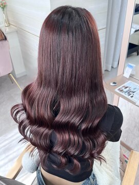 エルバイラビス 大宮(elu by lovis) 《chihina》チェリーレッド/暖色カラー/艶カラー/フルバング