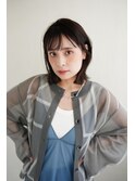 黒髪ロング/グレーベージュ/レイヤーロング/新宿駅
