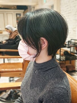 ラボヌールヘアーリアン 川越店(La Bonheur hair Lien) 顔回りデザイン、耳かけショート☆